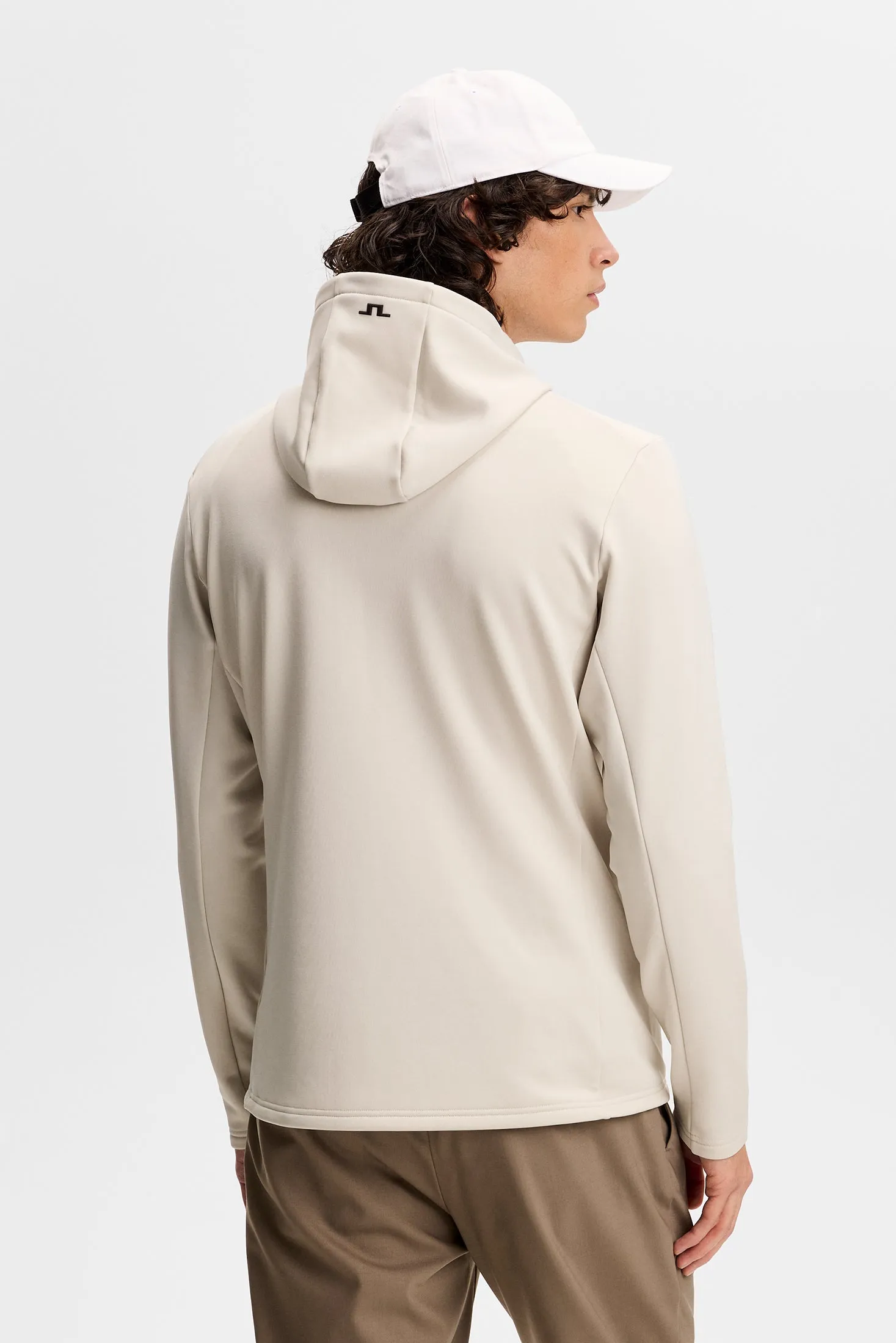Aerial Quarter Zip Hood / Moonbeam sold by J. Lindeberg product image thumbnail 2