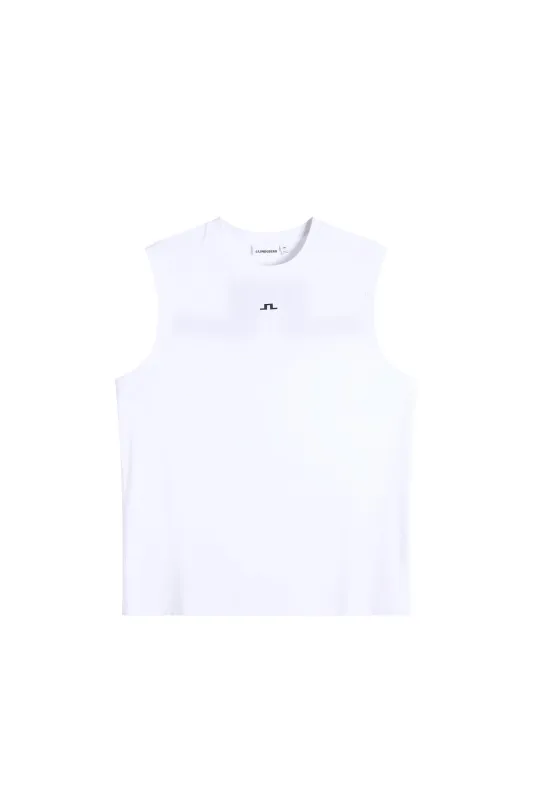 Xander Sleeveless Tee / White sold by J. Lindeberg