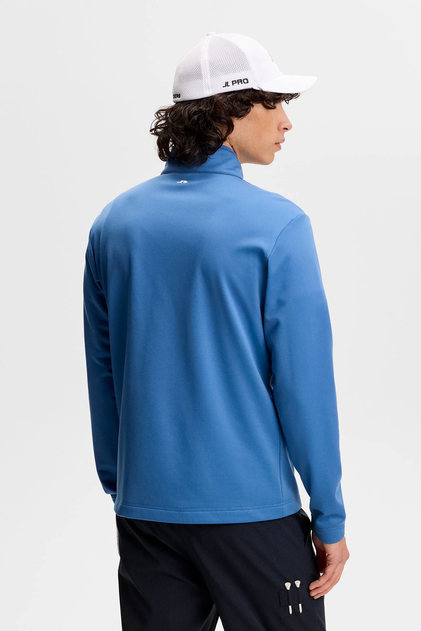 Clide Quarter Zip Mid Layer / Federal Blue sold by J. Lindeberg product image thumbnail 2