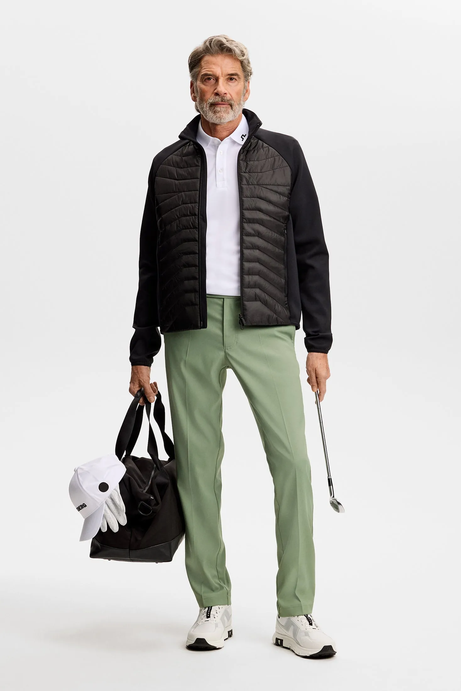 Mitch pant Micro High Stretch / Hedge Green sold by J. Lindeberg product image thumbnail 5