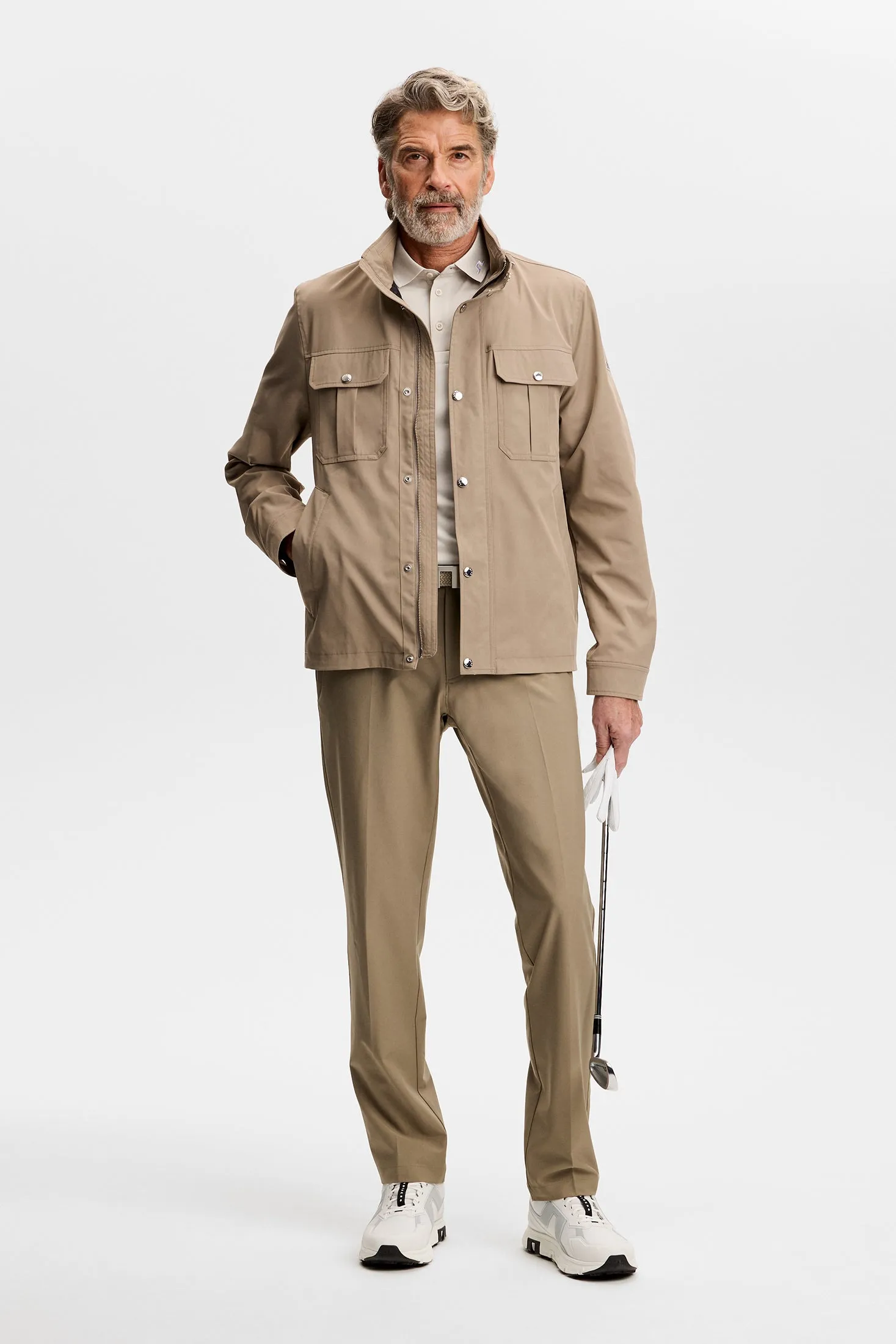 Mitch pant Micro High Stretch / Brindle sold by J. Lindeberg product image thumbnail 4