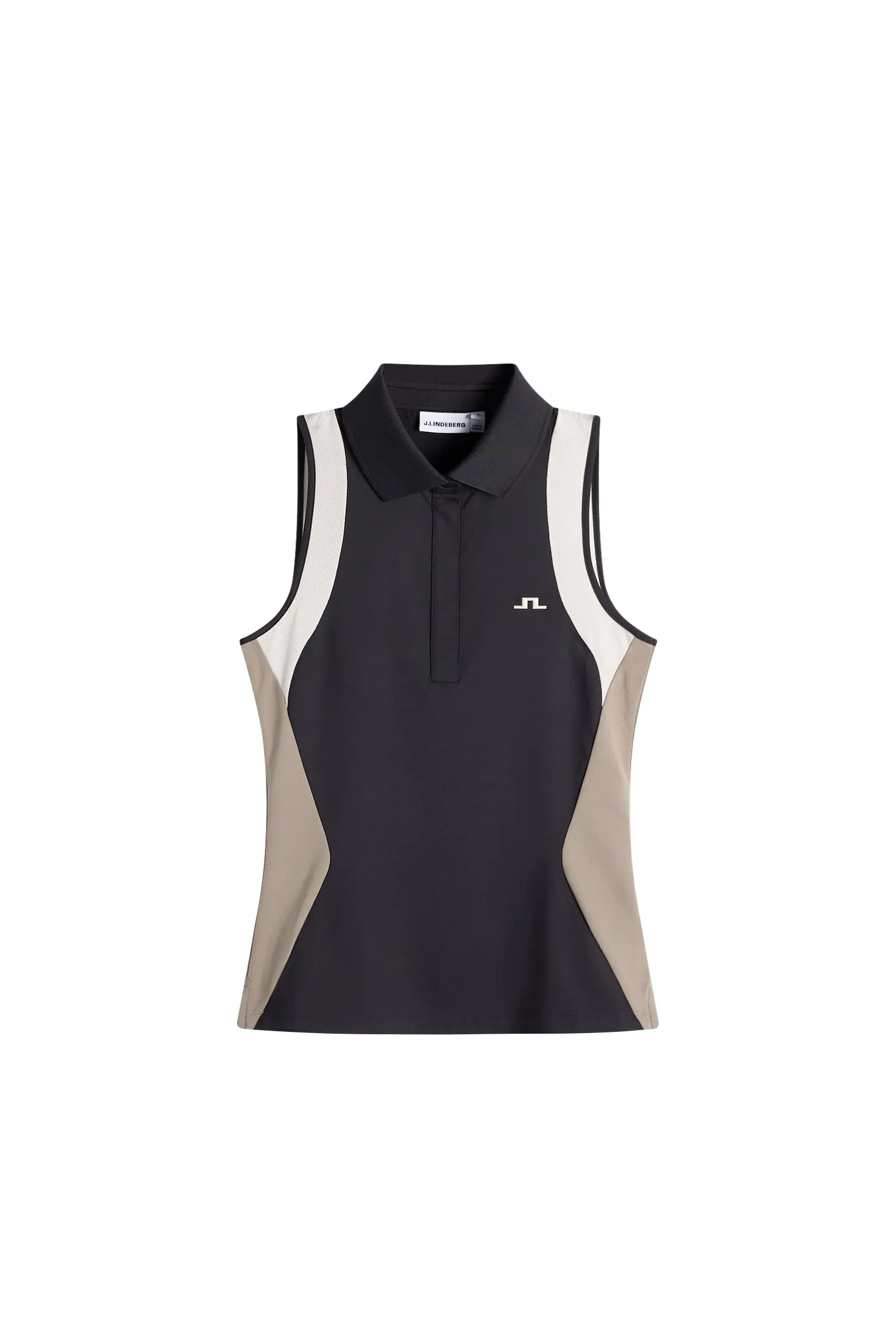 Krissi Sleeveless Polo / Black sold by J. Lindeberg