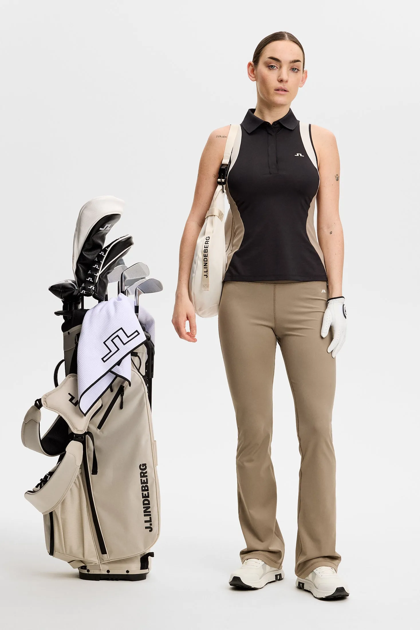 Krissi Sleeveless Polo / Black sold by J. Lindeberg product image thumbnail 4