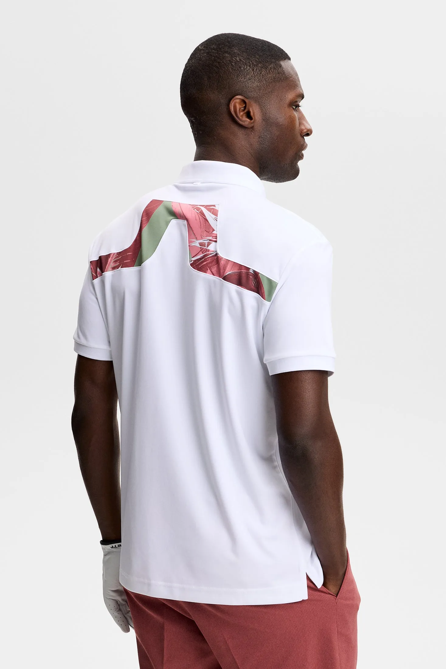 KV Print Polo / Paradise Hedge Green M sold by J. Lindeberg product image thumbnail 4