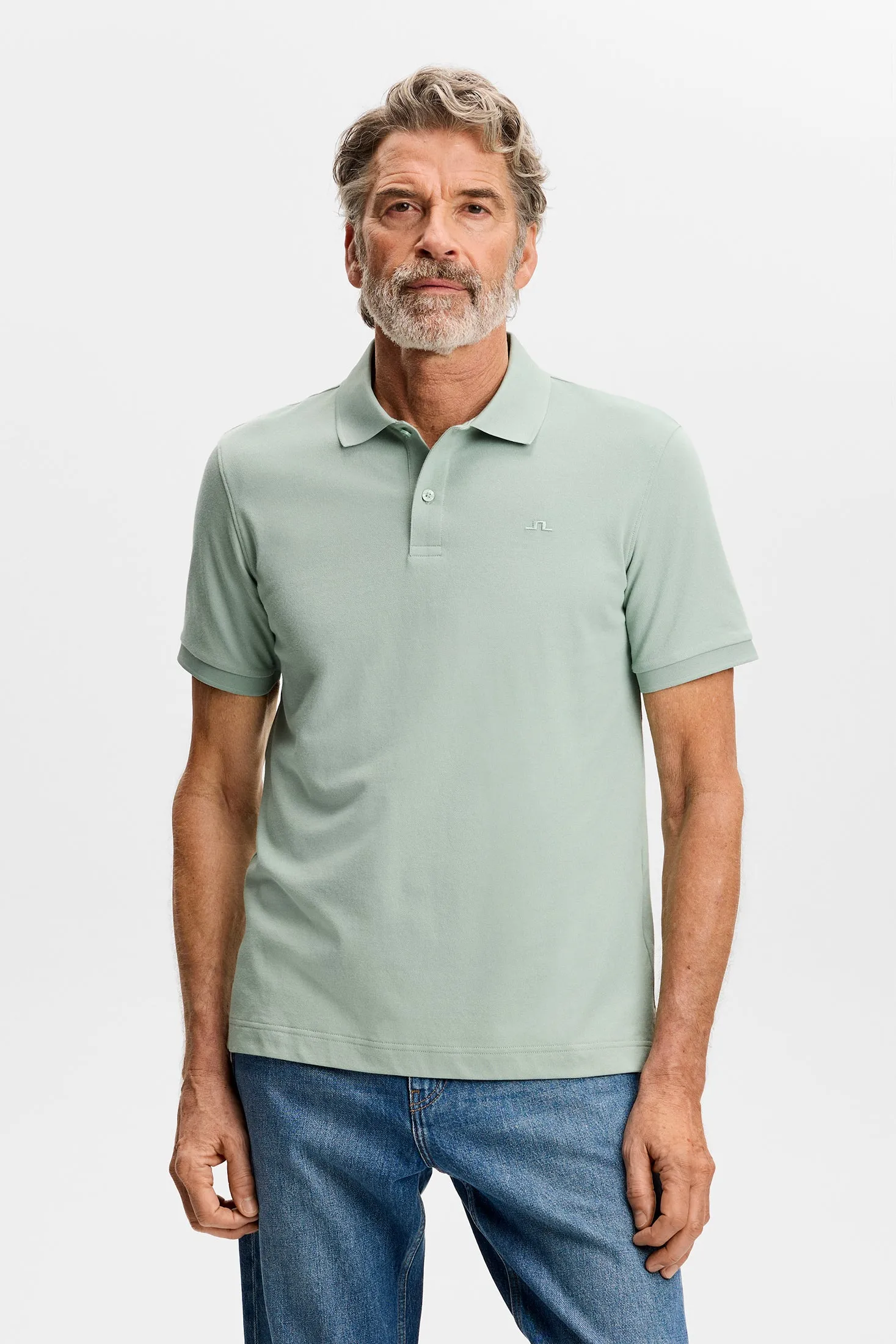 Verse Polo / Jadeite sold by J. Lindeberg product image thumbnail 3