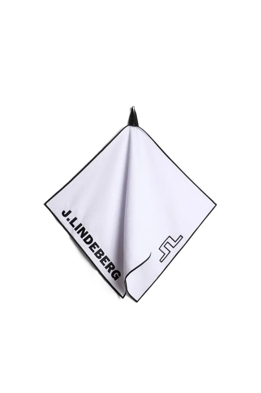 JL Golf Towel / White sold by J. Lindeberg