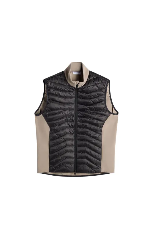Heyden Quilt Hybrid Vest / Brindle made by J. Lindeberg