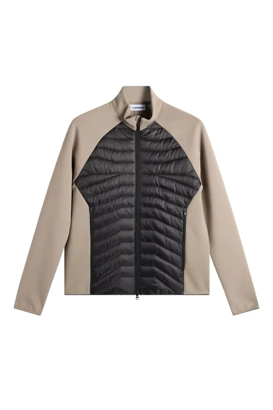 Heyden Quilt Hybrid Jacket / Brindle sold by J. Lindeberg