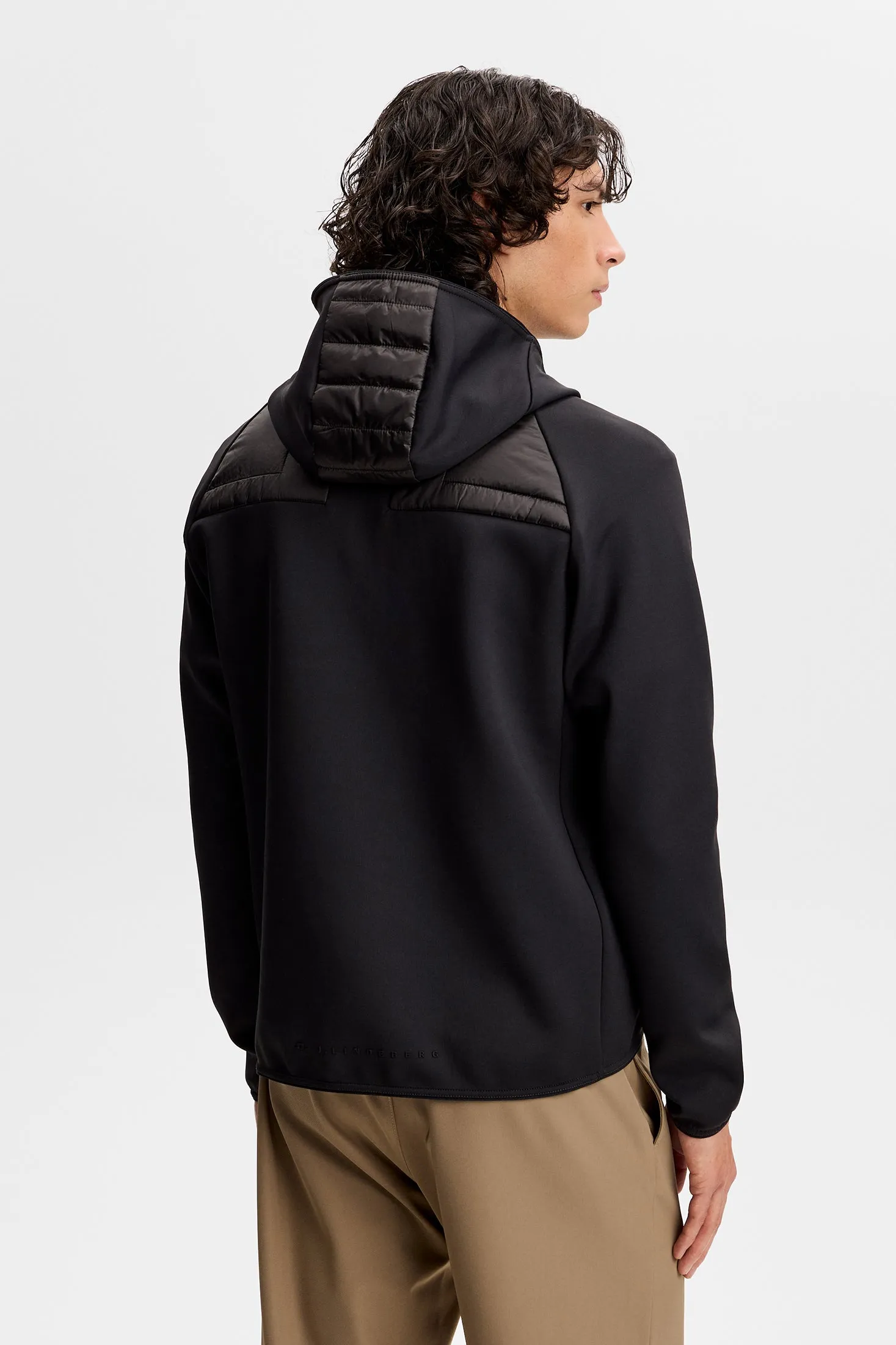 Heyden Quilt Hybrid Hood / Black sold by J. Lindeberg product image thumbnail 2
