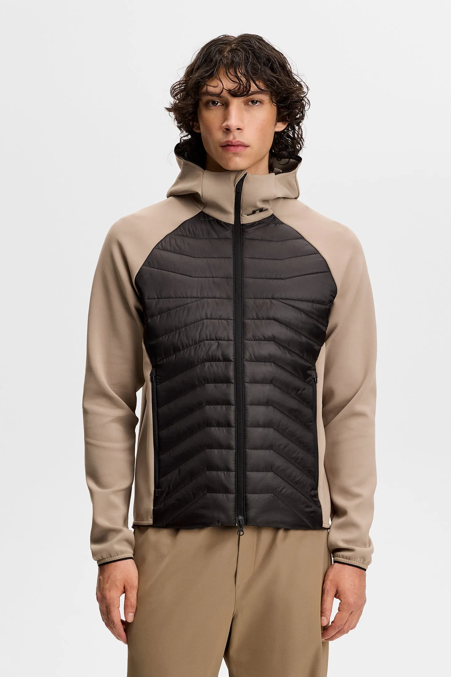 Heyden Quilt Hybrid Hood / Brindle sold by J. Lindeberg product image thumbnail 3