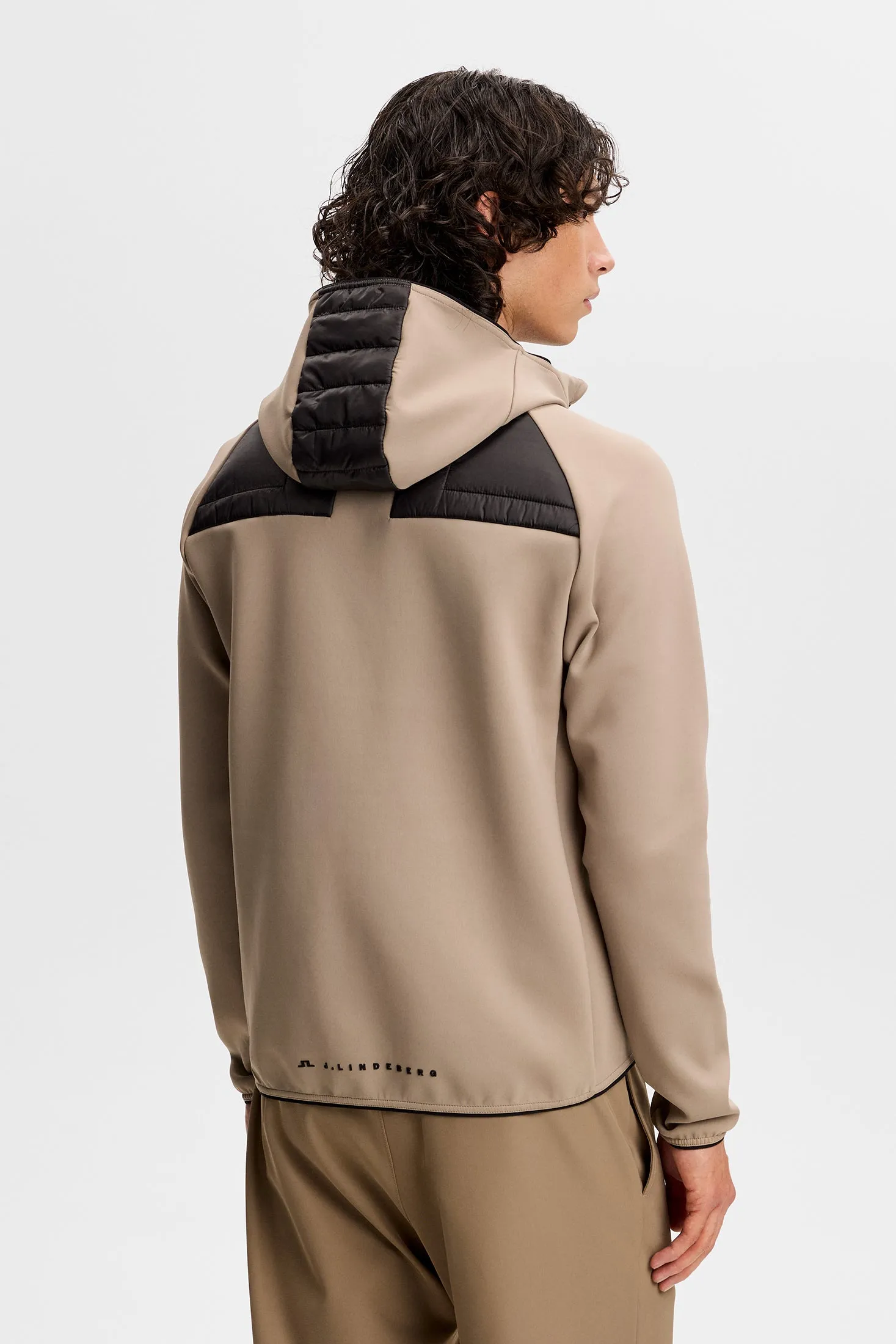 Heyden Quilt Hybrid Hood / Brindle sold by J. Lindeberg product image thumbnail 4