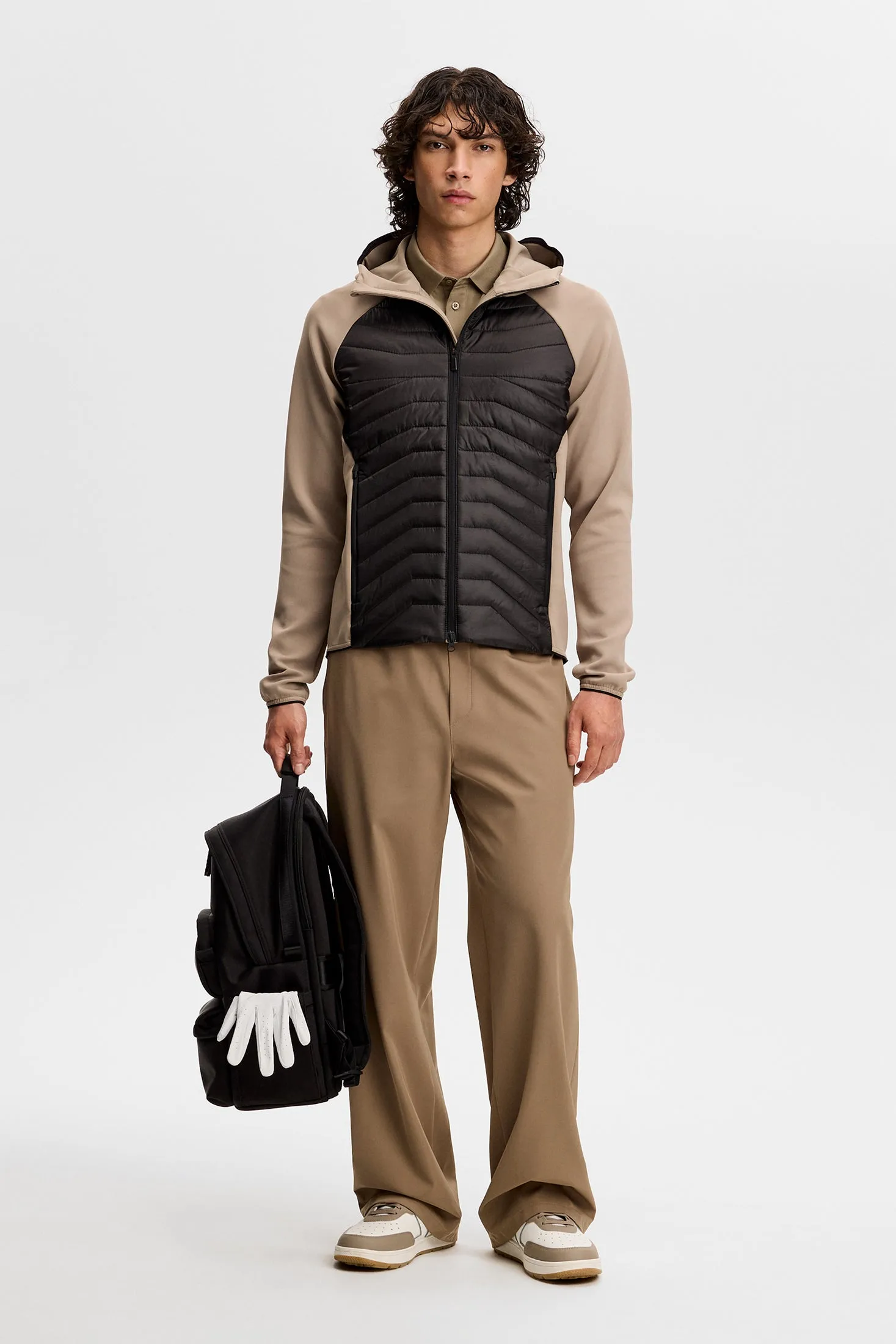 Heyden Quilt Hybrid Hood / Brindle sold by J. Lindeberg product image thumbnail 5