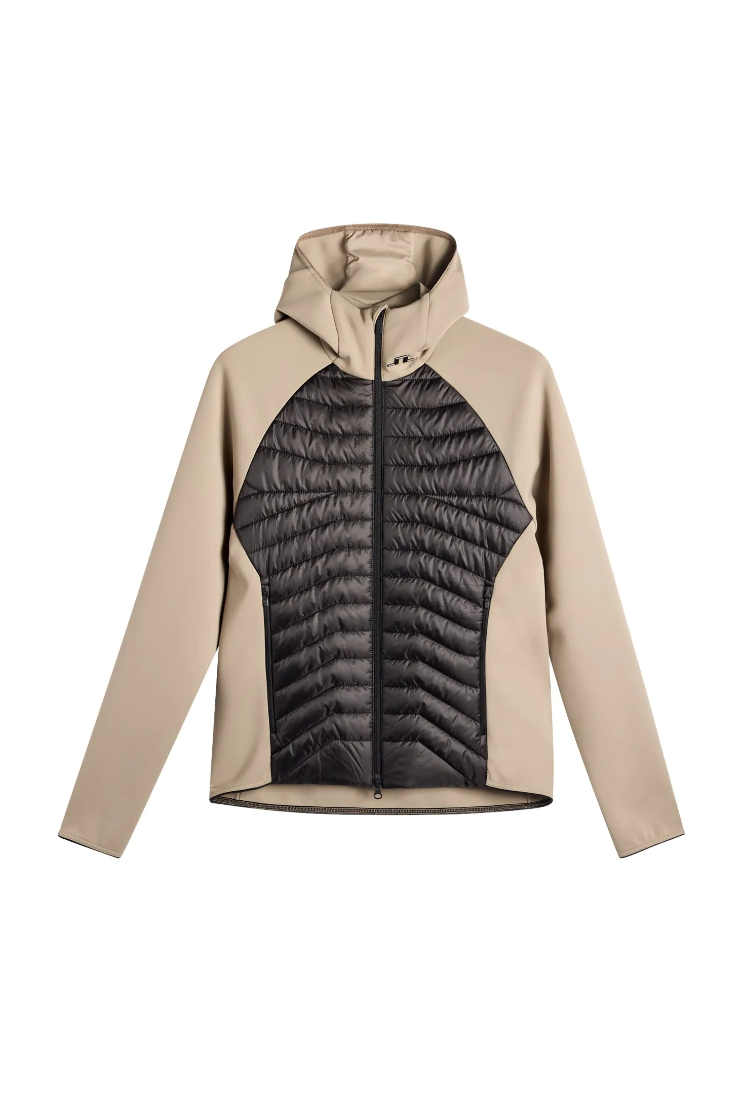 Heyden Quilt Hybrid Hood / Brindle sold by J. Lindeberg