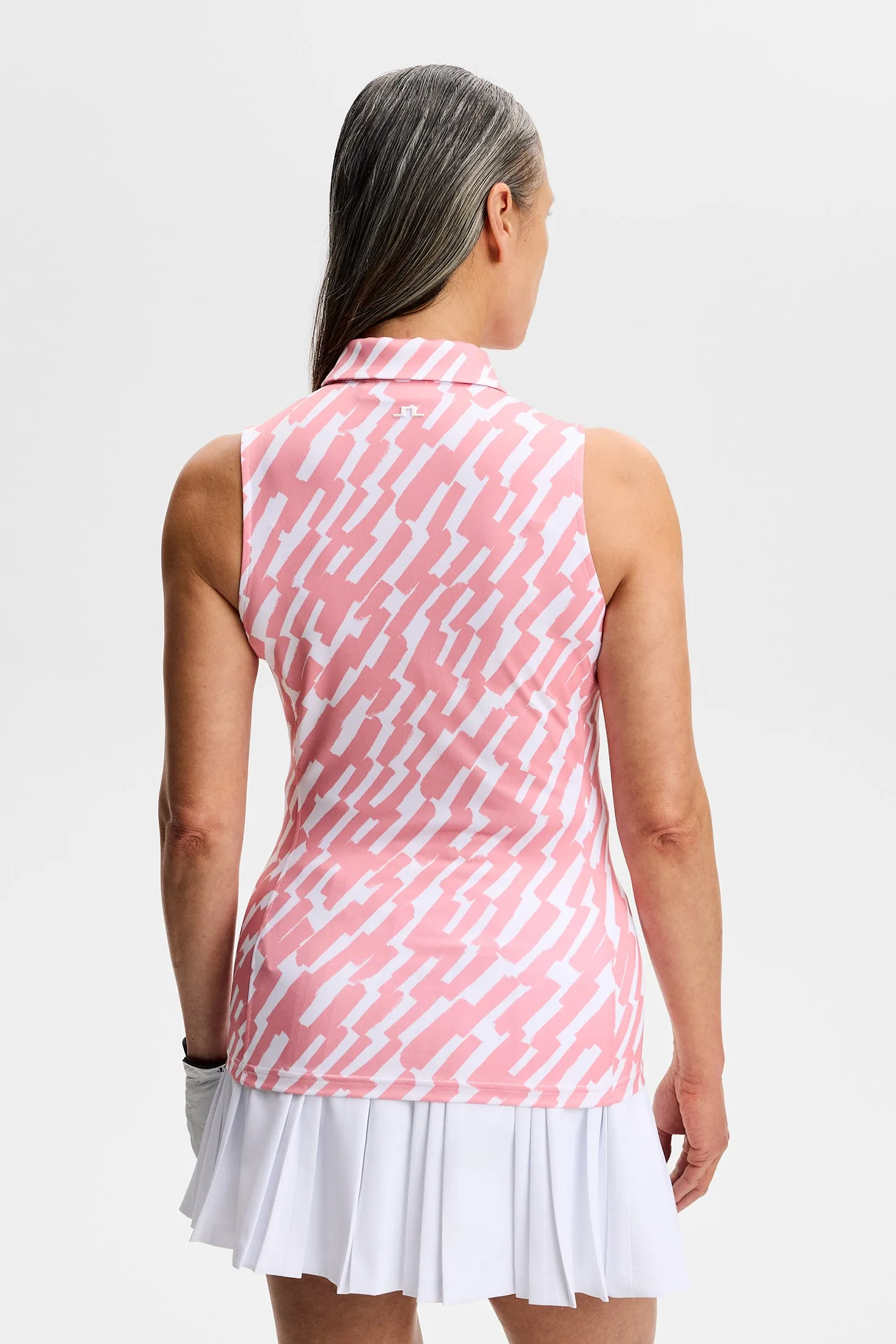 Dena Print Sleeveless Polo / Oak Flamingo M sold by J. Lindeberg product image thumbnail 4