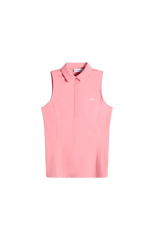 Dena Sleeveless Polo / Flamingo Plume made by J. Lindeberg