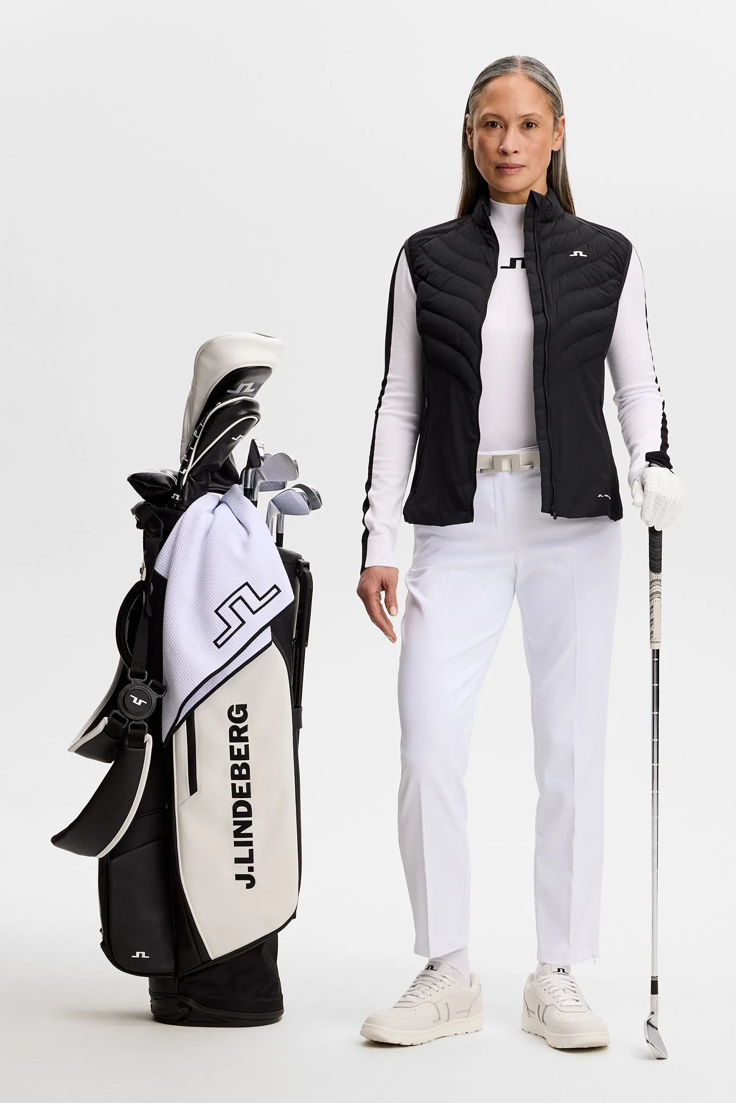 Pia Pant / White sold by J. Lindeberg product image thumbnail 3