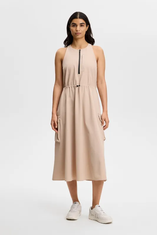 Merina Drape Dress / Moonbeam made by J. Lindeberg