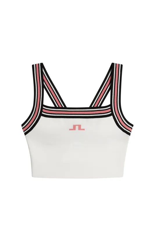Nori Knit Crop Top / White made by J. Lindeberg