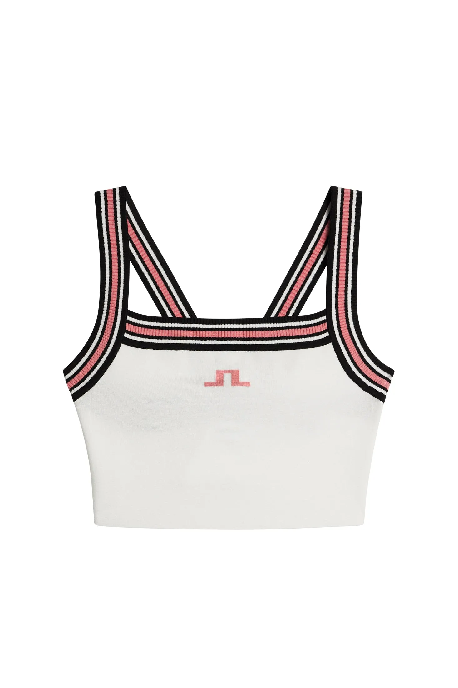 Nori Knit Crop Top / White sold by J. Lindeberg