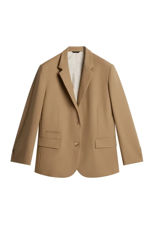 Amanda Compact Stretch Blazer / Brindle sold by J. Lindeberg