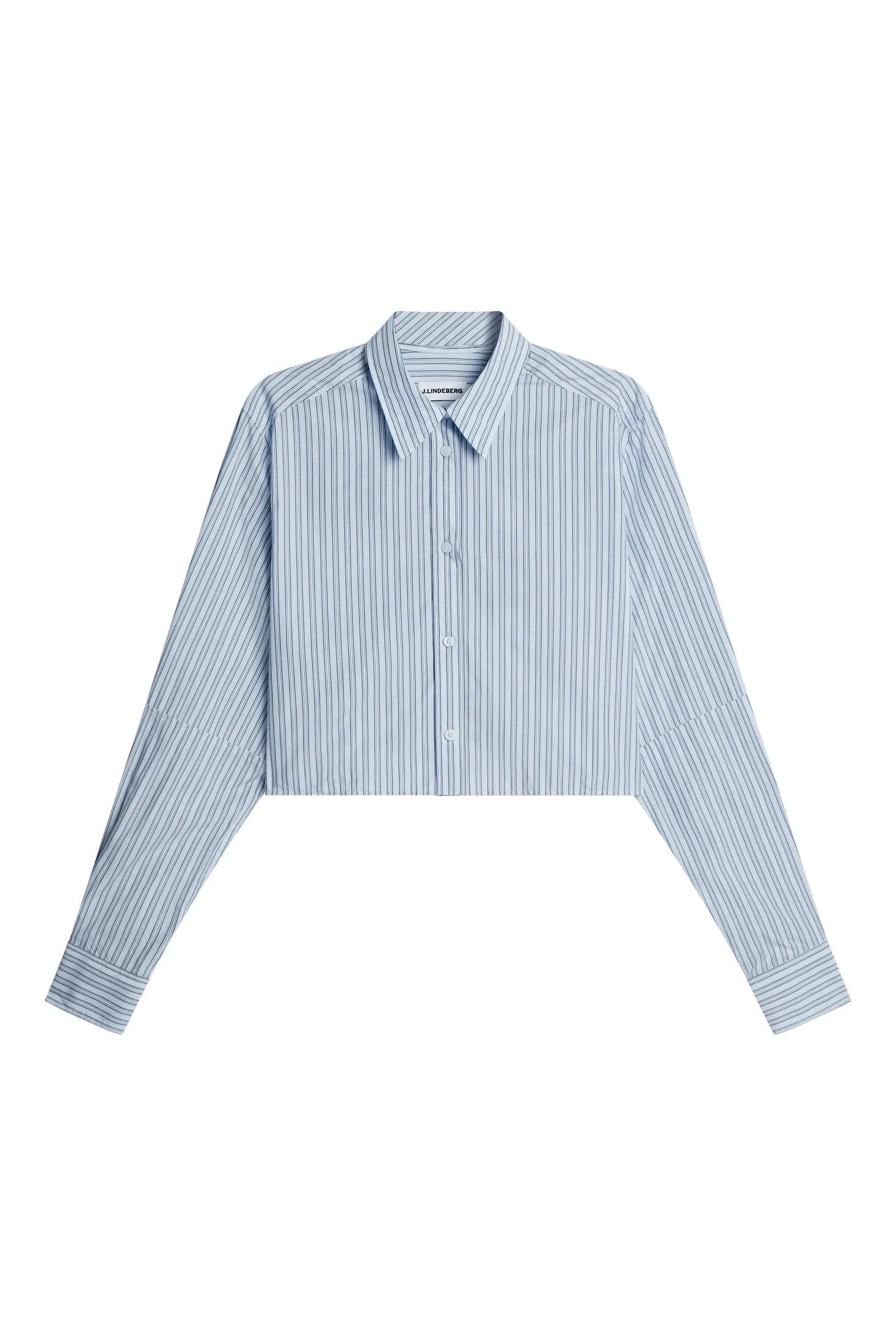 Jelina Cotton Stripe Shirt / Forget-Me-Not sold by J. Lindeberg