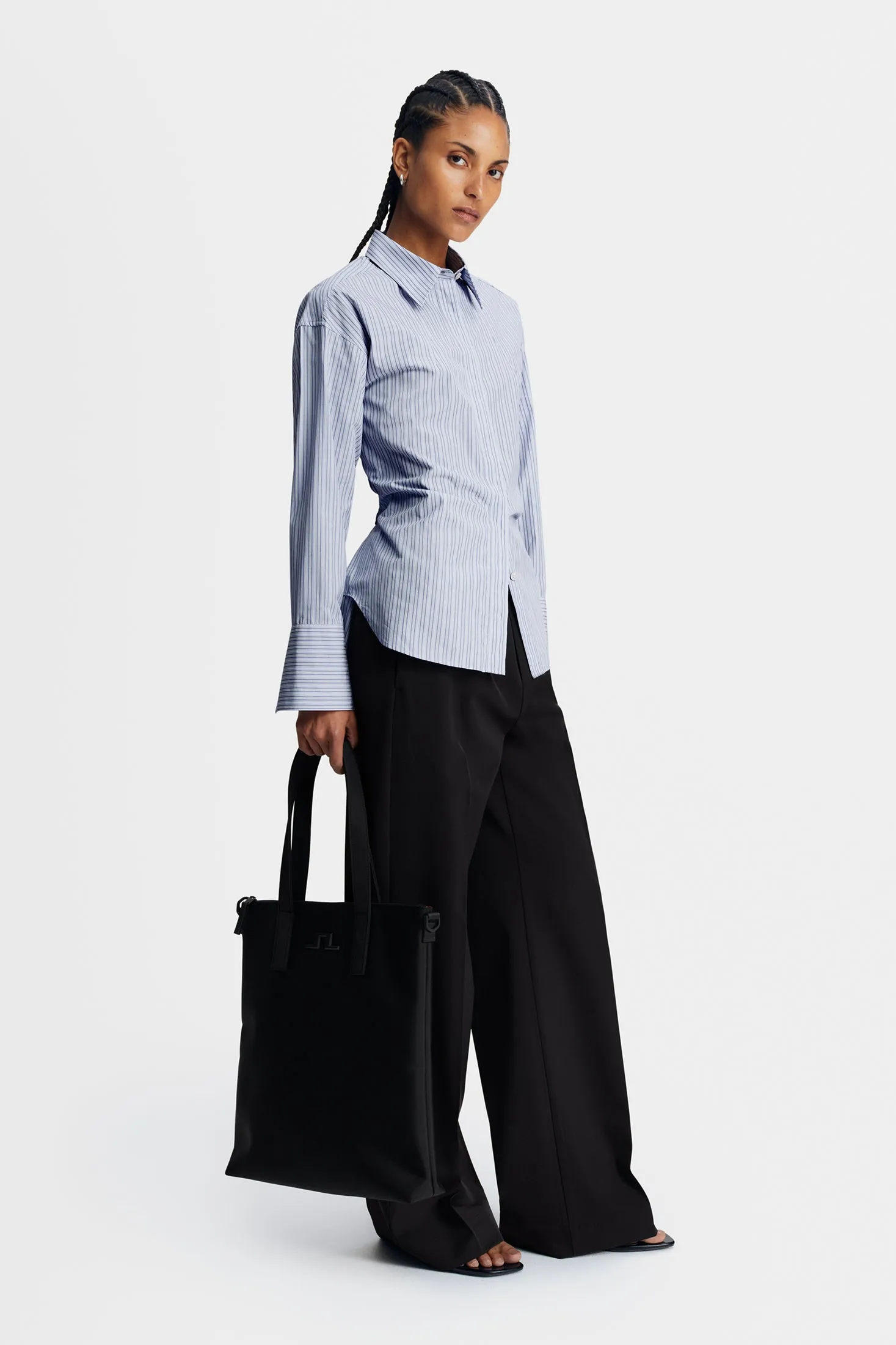 Kristina Cotton Stripe Shirt / Forget-Me-Not sold by J. Lindeberg product image thumbnail 5