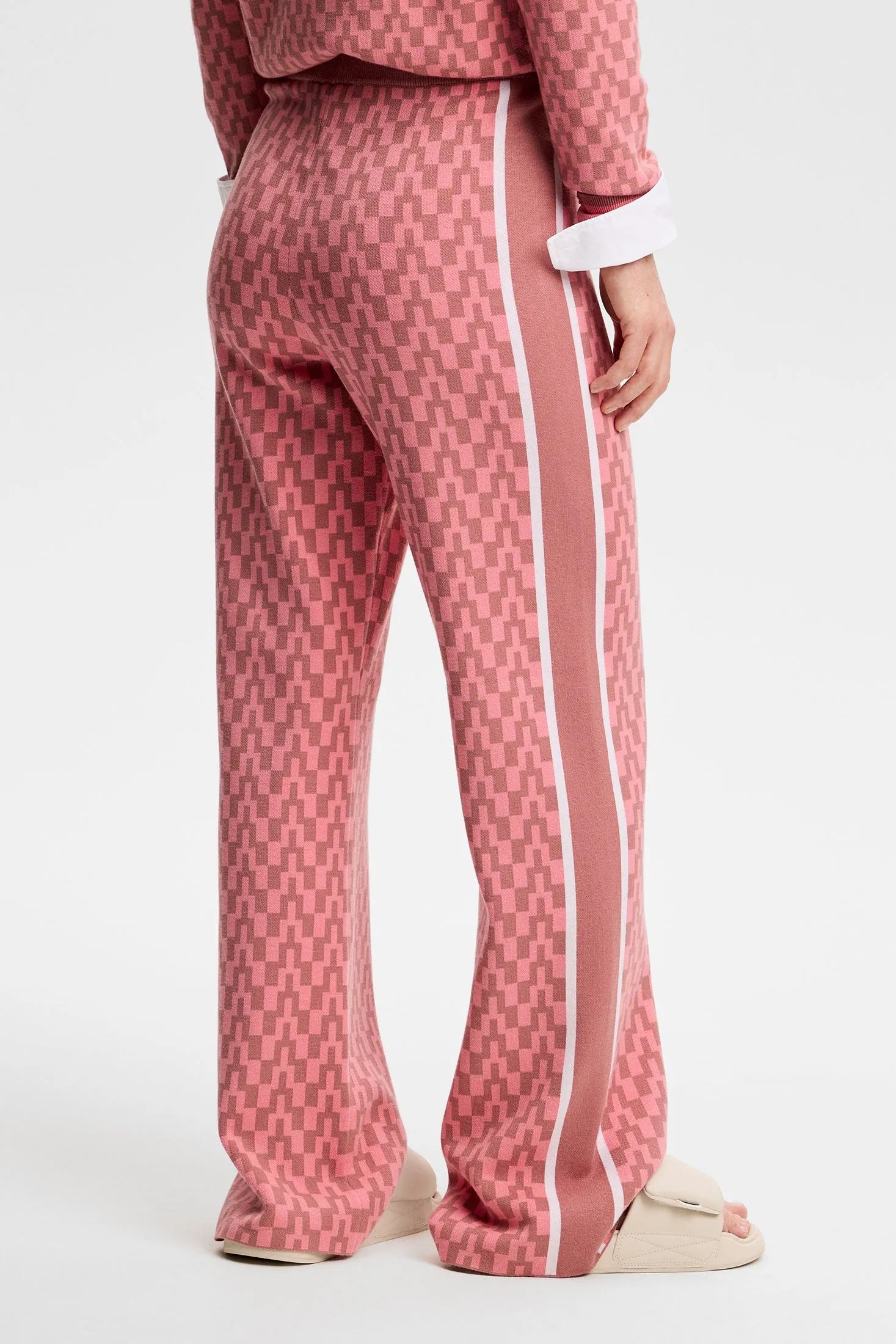 Kera Knitted Jacquard Pant / Bridge Stack Rose M sold by J. Lindeberg product image thumbnail 3