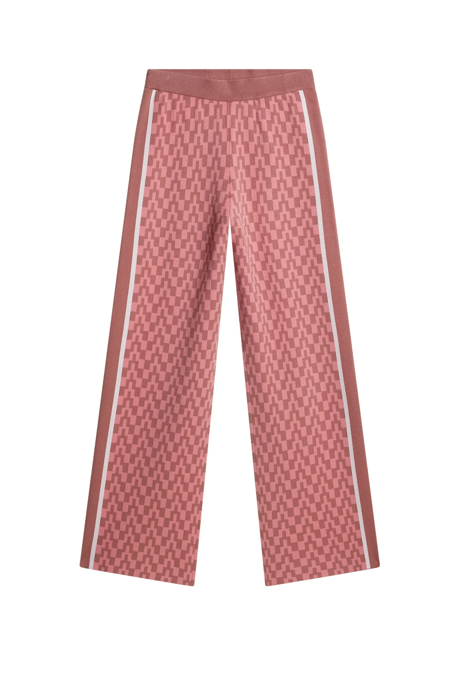 Kera Knitted Jacquard Pant / Bridge Stack Rose M sold by J. Lindeberg