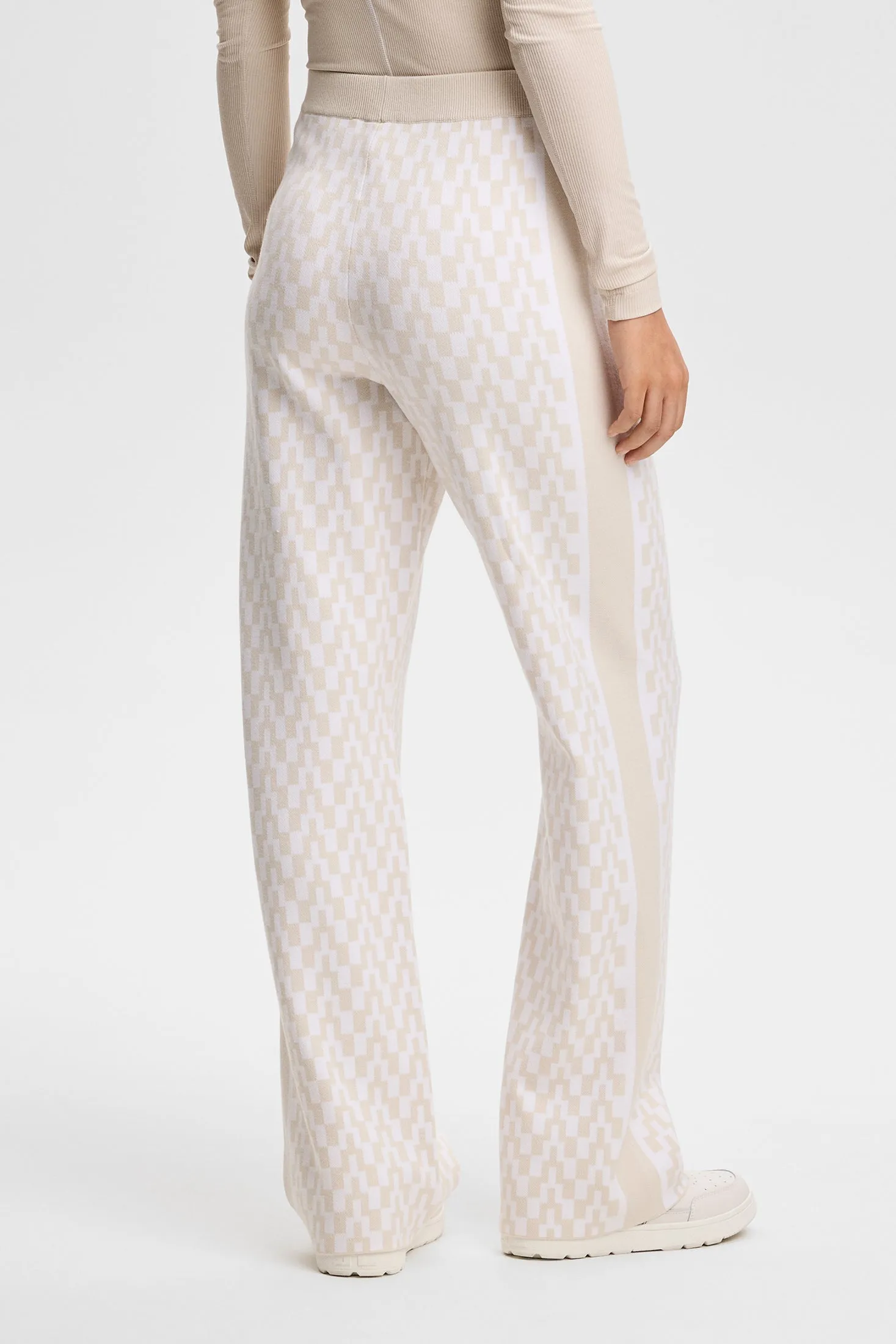 Kera Knitted Jacquard Pant / Bridge Stack Moonbeam M sold by J. Lindeberg product image thumbnail 2