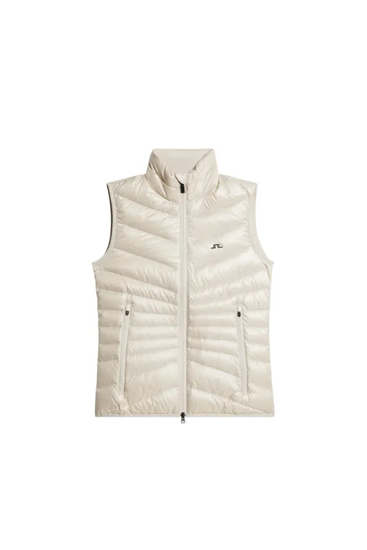 Lara Light Down Vest / Moonbeam sold by J. Lindeberg