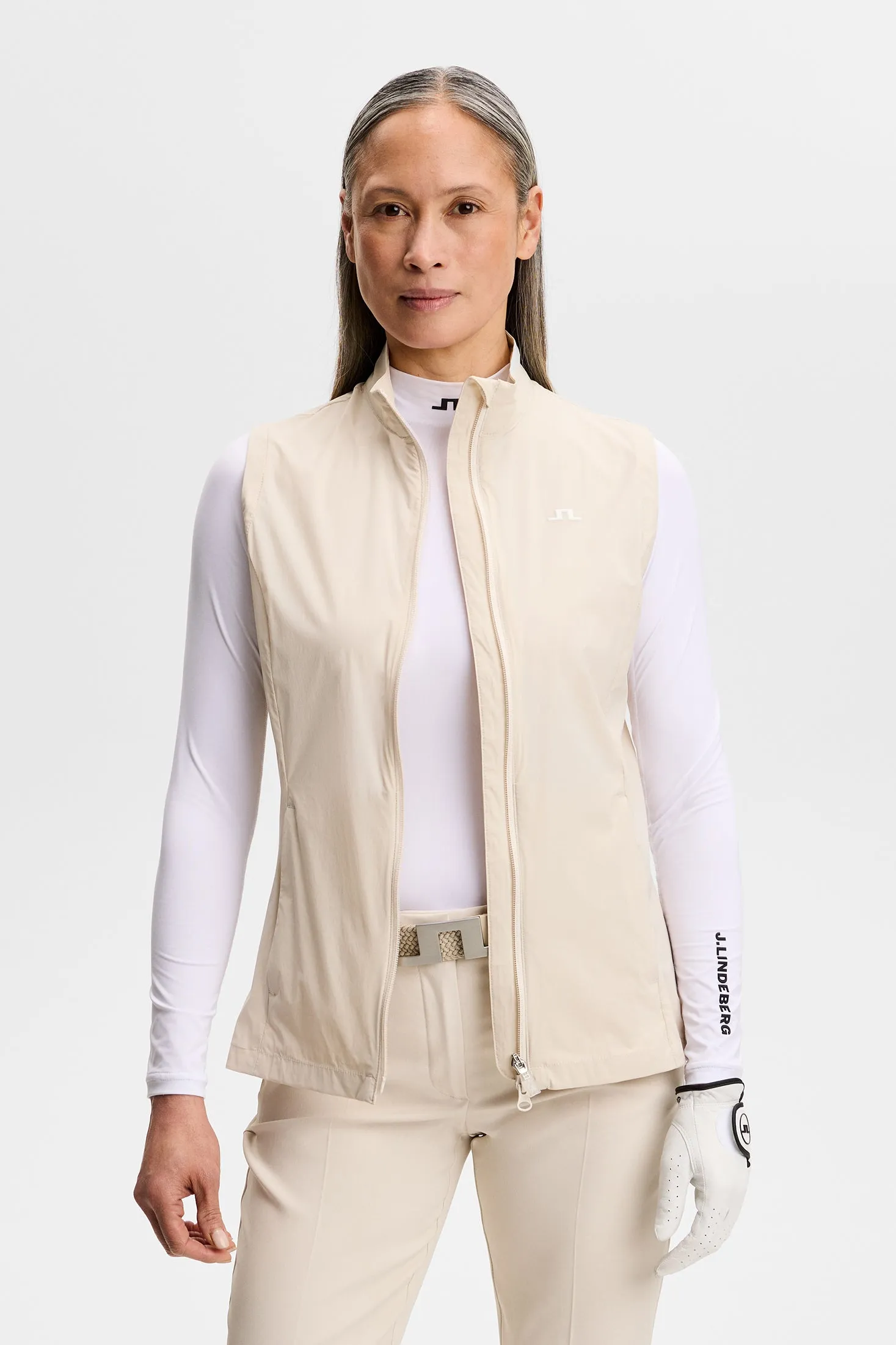 Thorine Wind Packable Vest / Moonbeam sold by J. Lindeberg product image thumbnail 2