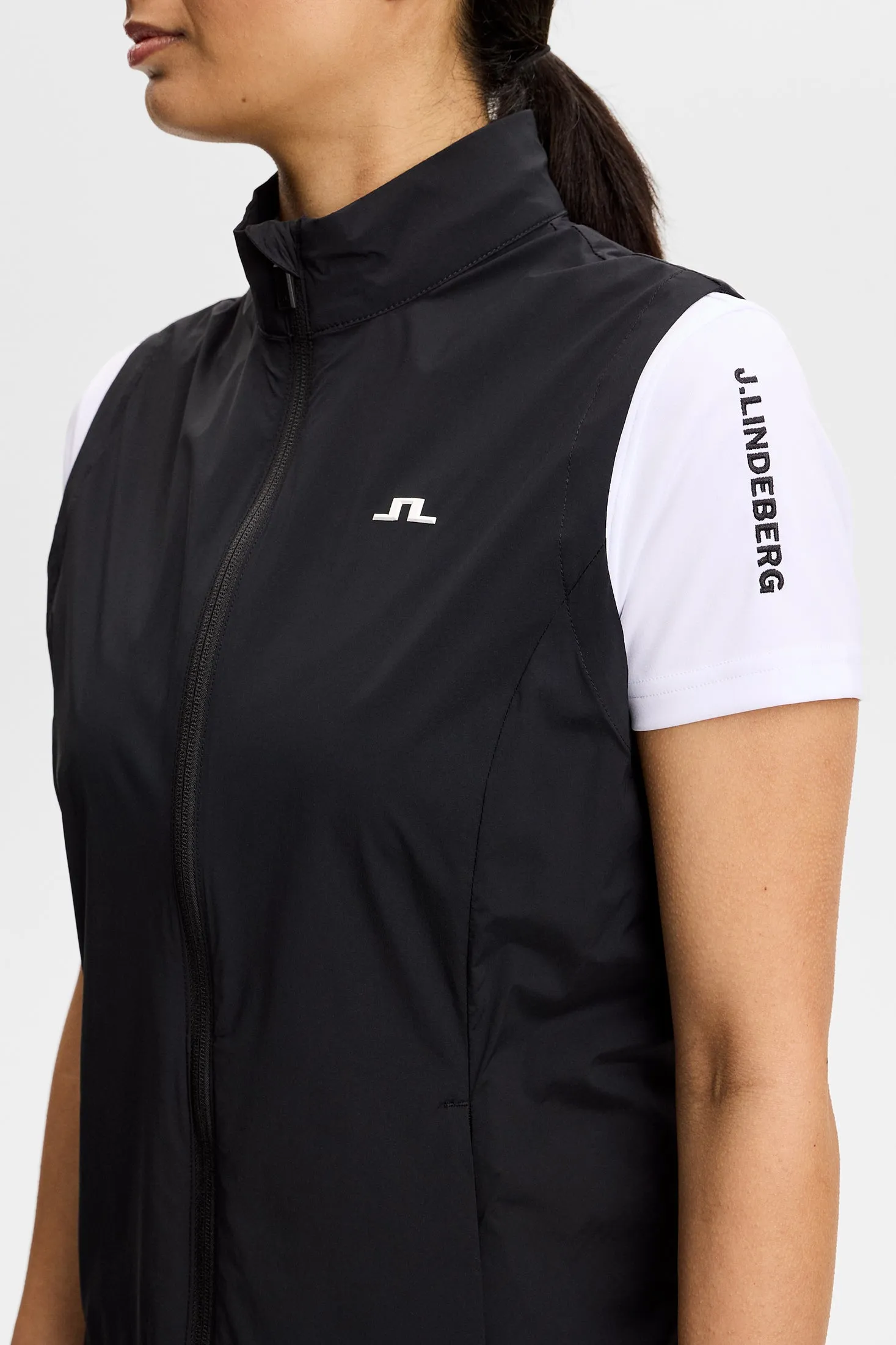 Thorine Wind Packable Vest / Black sold by J. Lindeberg product image thumbnail 5