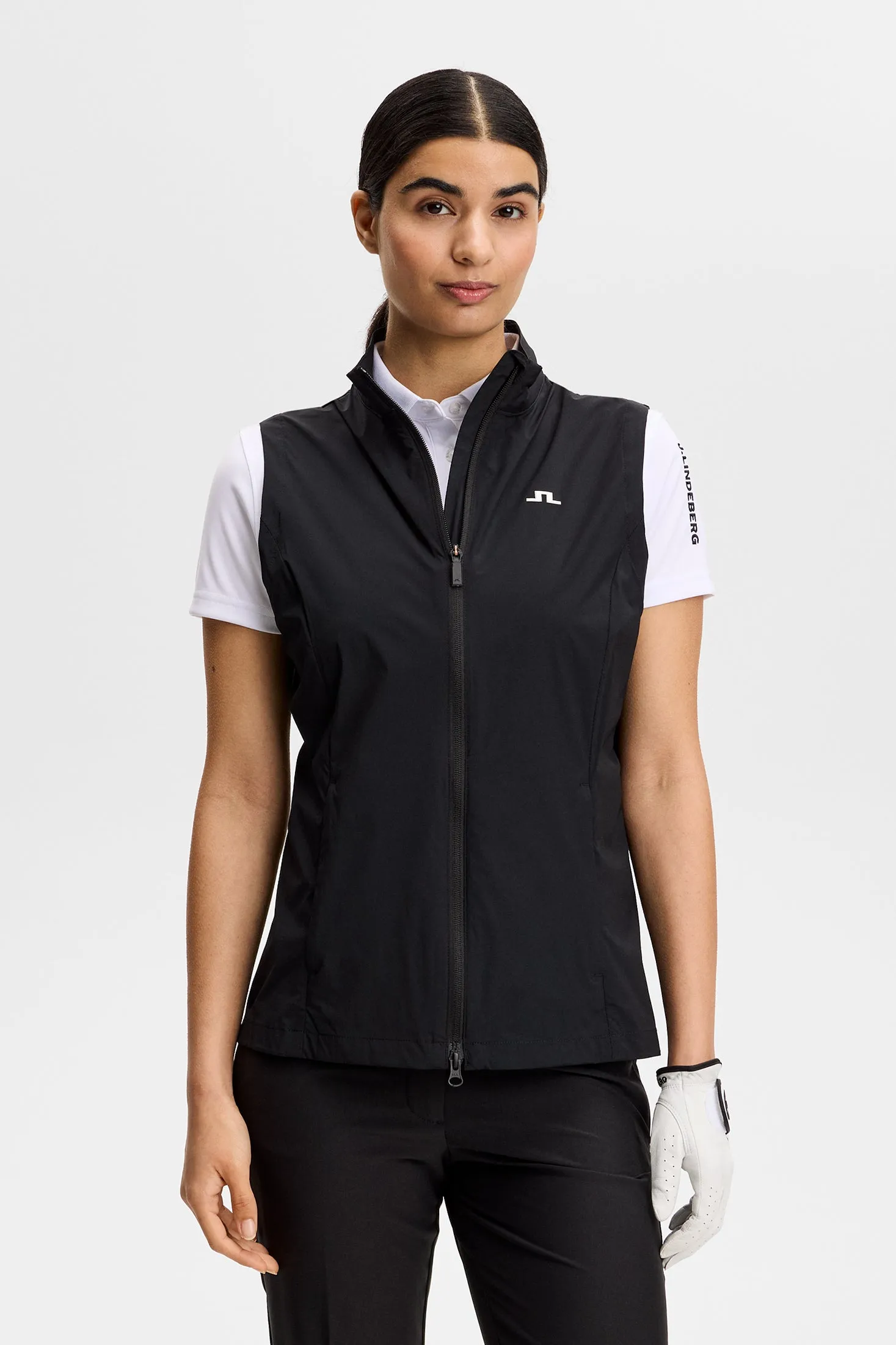 Thorine Wind Packable Vest / Black sold by J. Lindeberg product image thumbnail 2