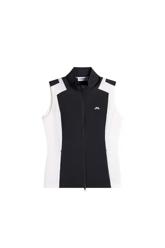 Brooks Zip Packable Vest / Black made by J. Lindeberg