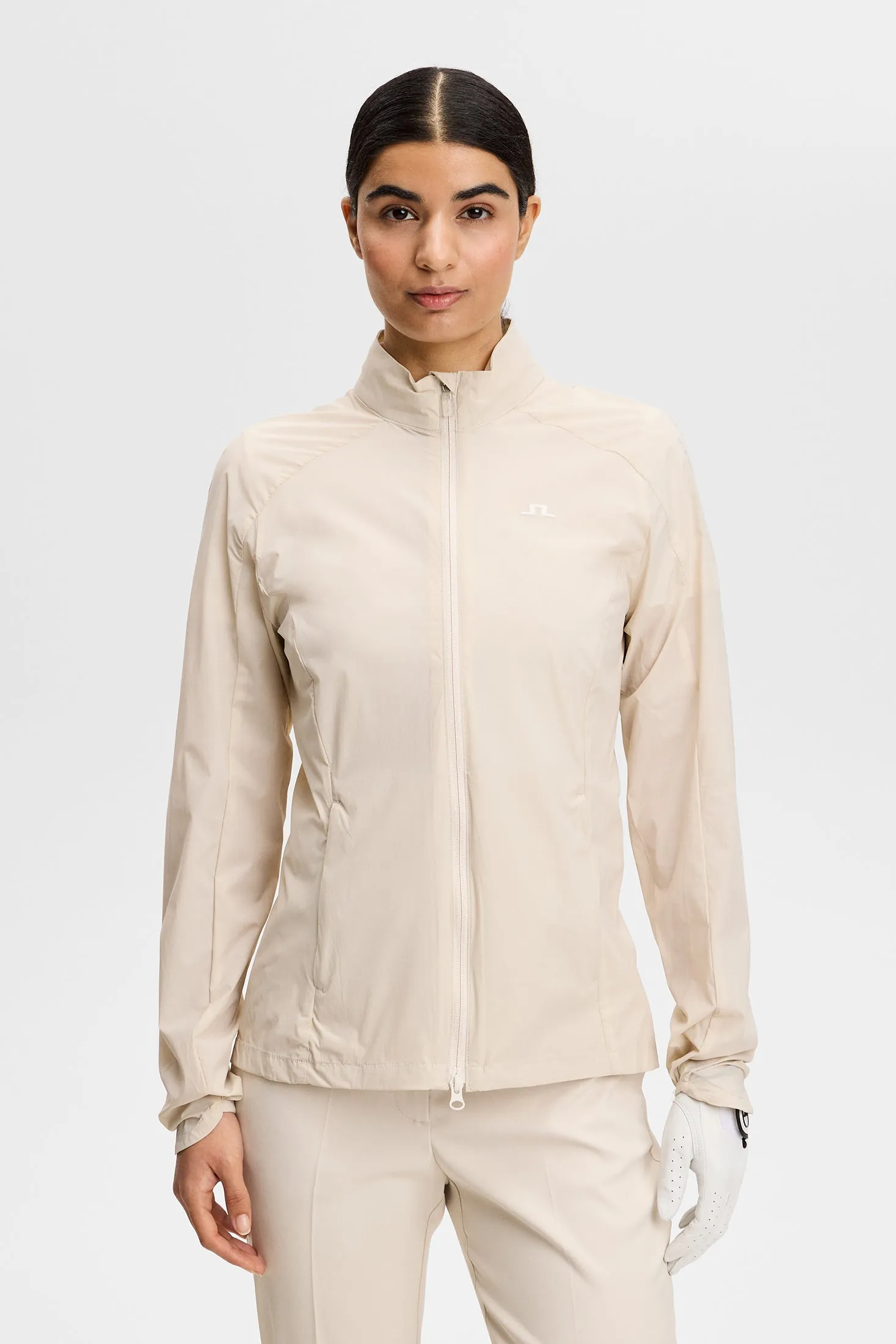 Thorine Wind Packable Jacket / Moonbeam sold by J. Lindeberg