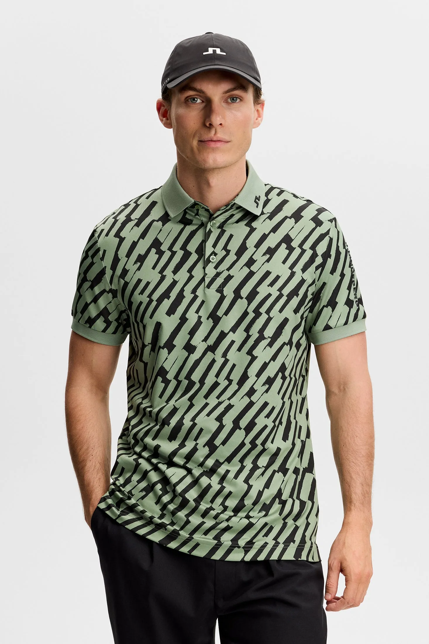 Tour Tech Print Polo / Oak Green M sold by J. Lindeberg product image thumbnail 2