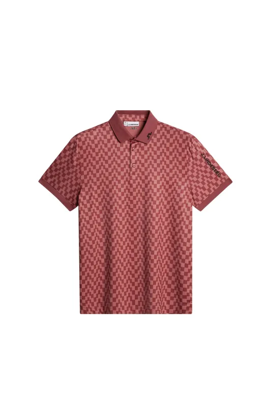 Tour Tech Print Polo / Bridge Stack Apple Butter M sold by J. Lindeberg