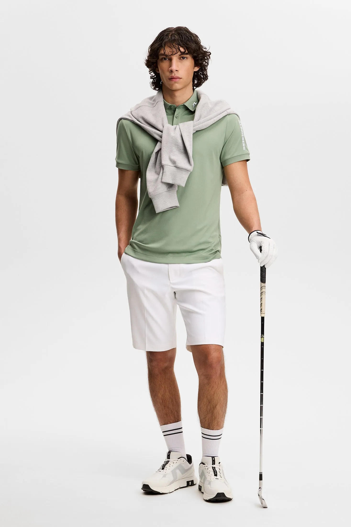 Tour Tech Slim Fit Polo / Hedge Green sold by J. Lindeberg product image thumbnail 4