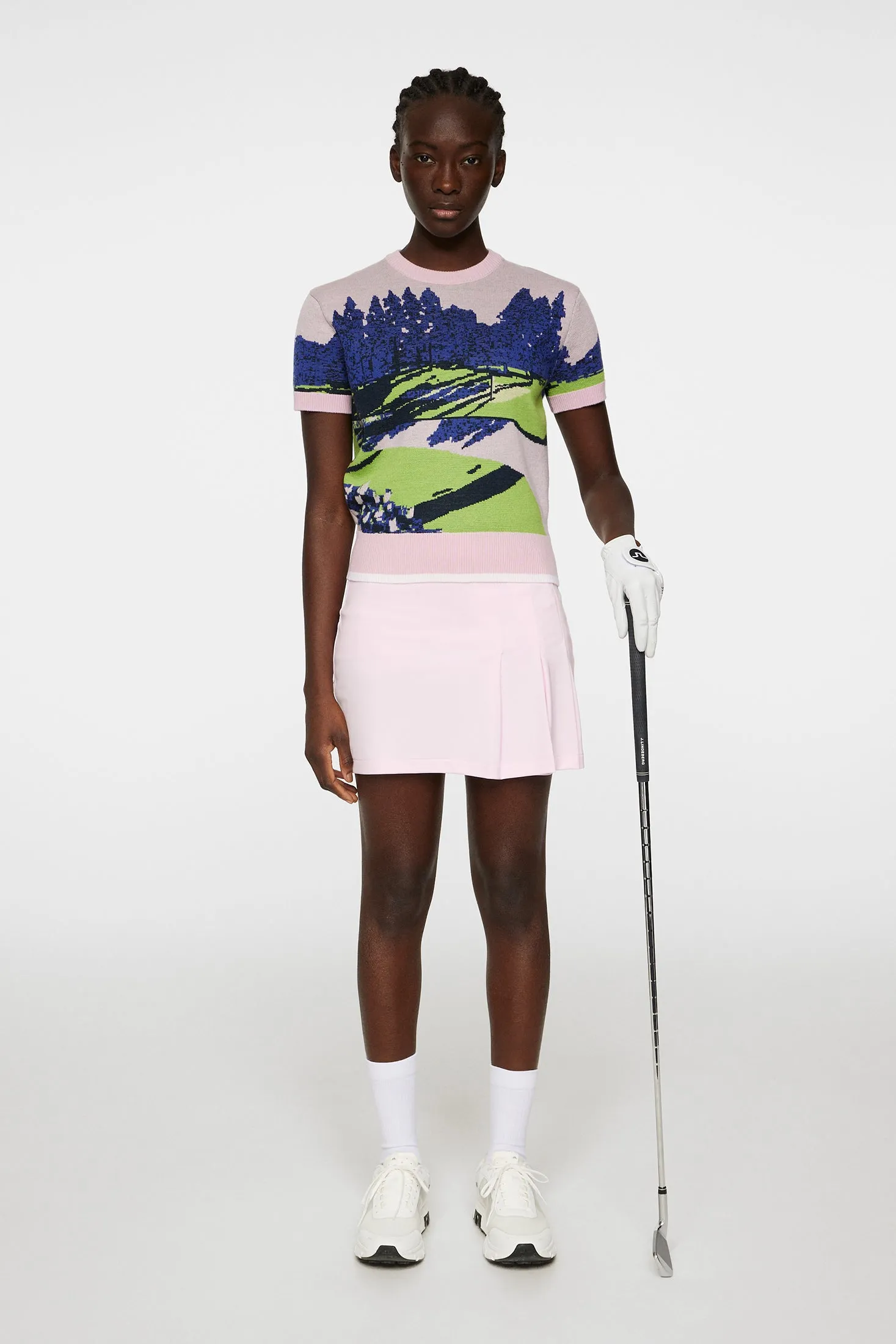 Nico Knitted Top / Watercolor Jacquard Pink sold by J. Lindeberg product image thumbnail 5