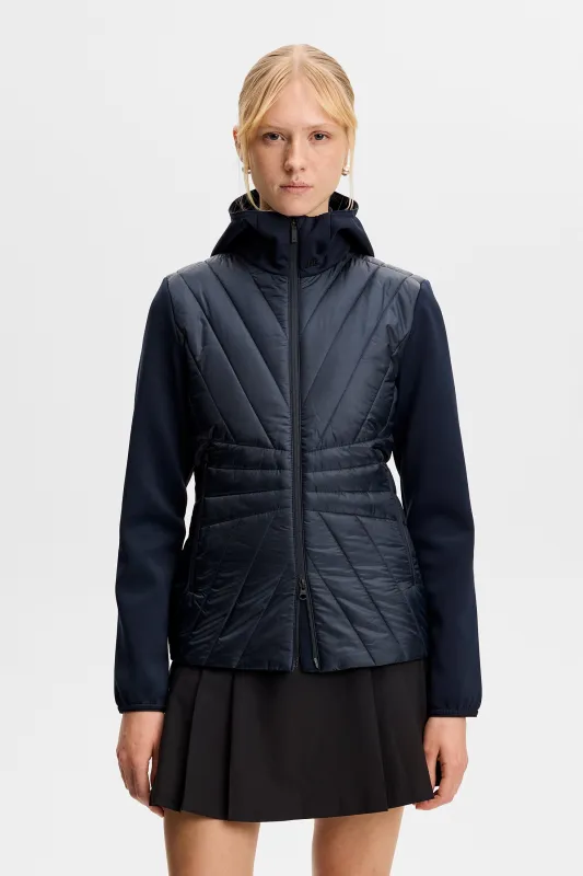 Holma Quilt Hybrid Hood / JL Navy sold by J. Lindeberg