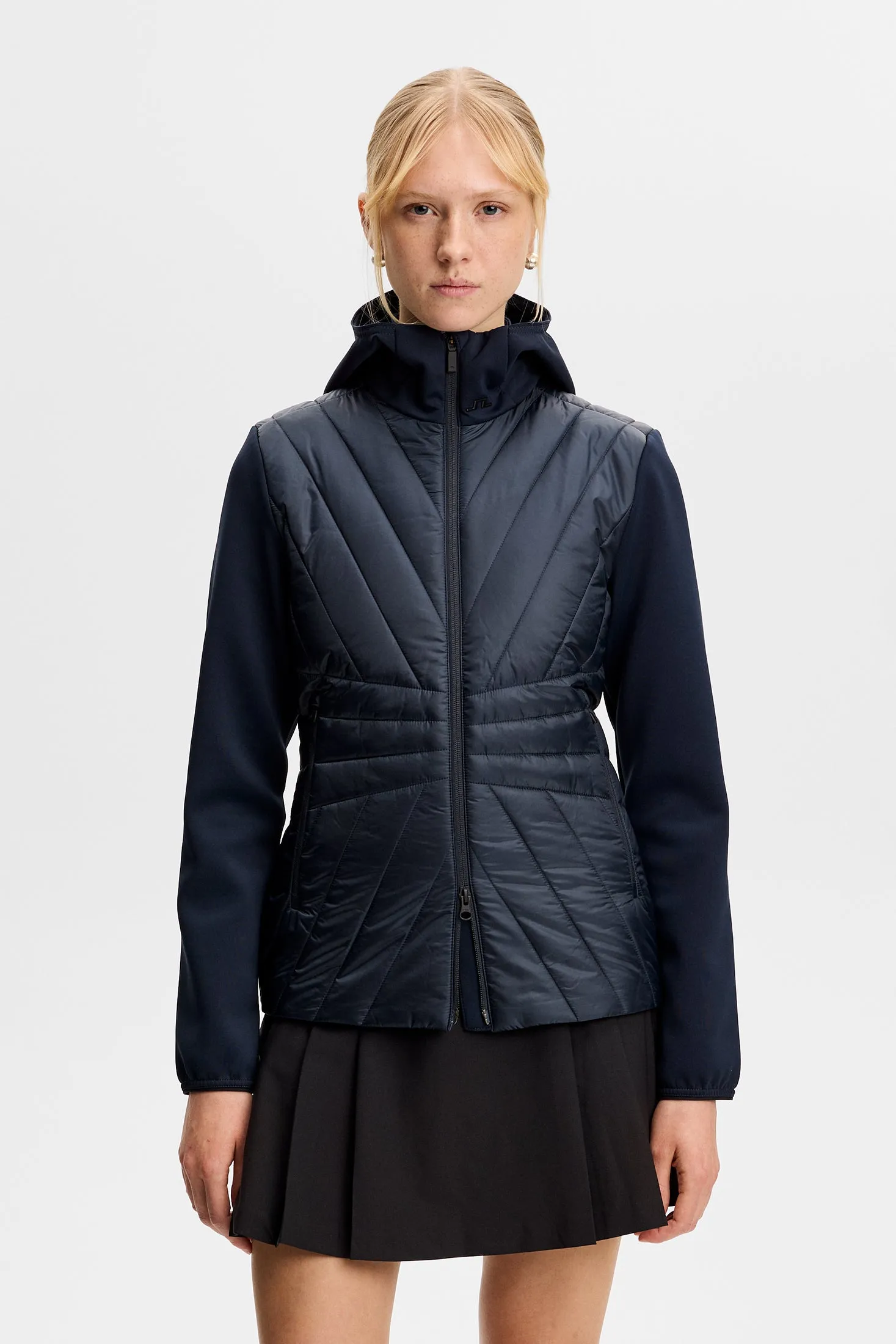 Holma Quilt Hybrid Hood / JL Navy sold by J. Lindeberg