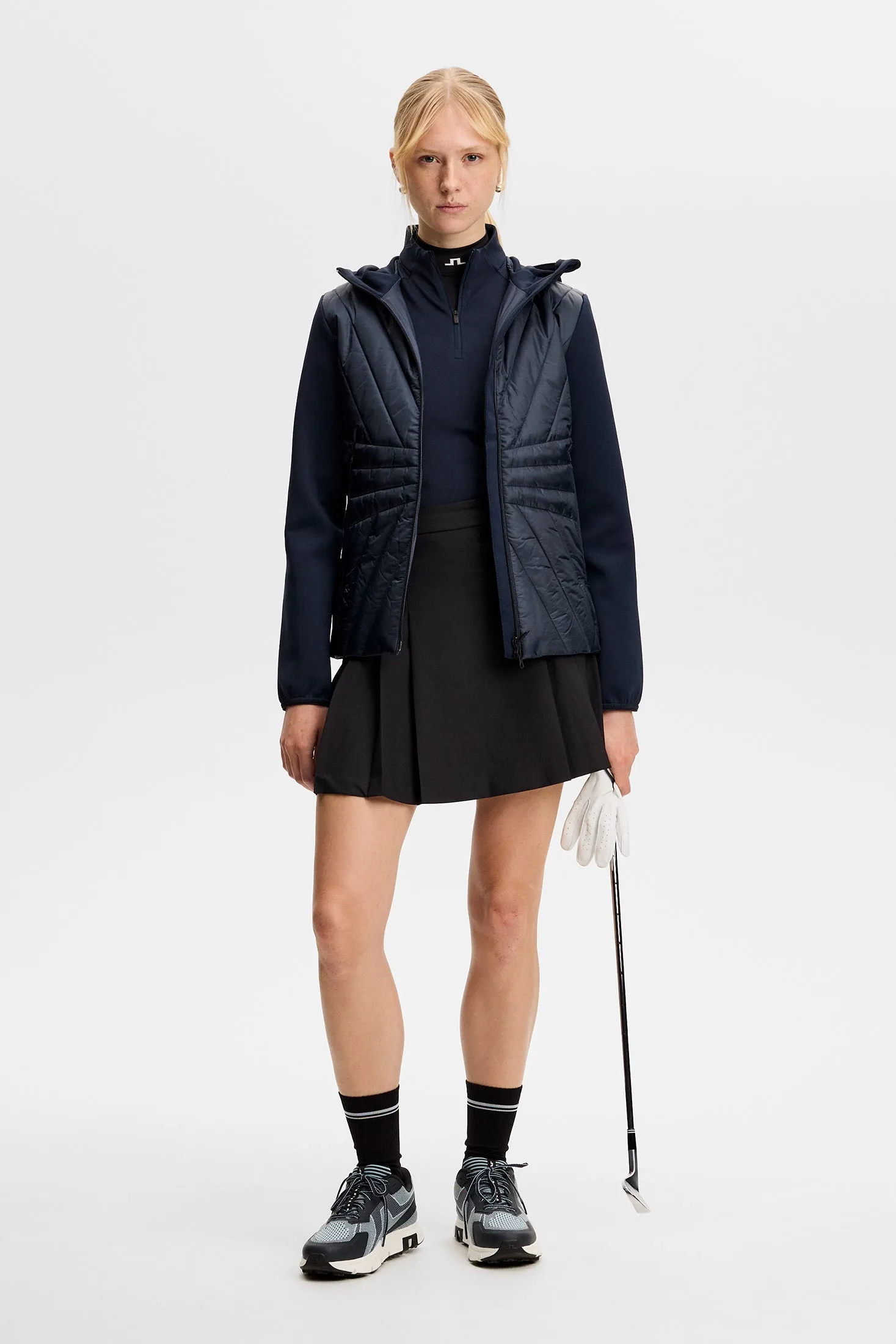 Holma Quilt Hybrid Hood / JL Navy sold by J. Lindeberg product image thumbnail 3