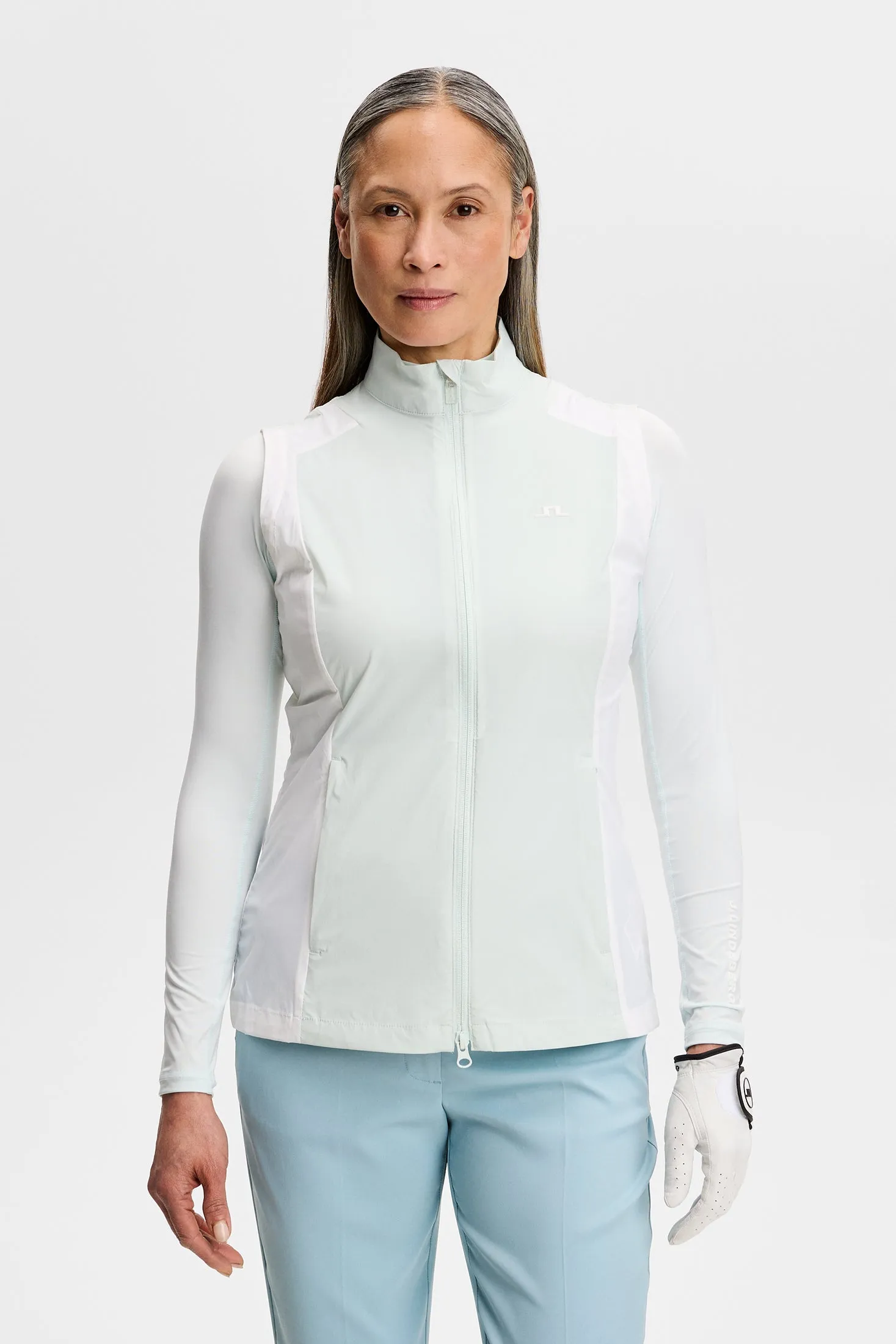 Brooks Zip Packable Vest / Sky Light sold by J. Lindeberg product image thumbnail 2