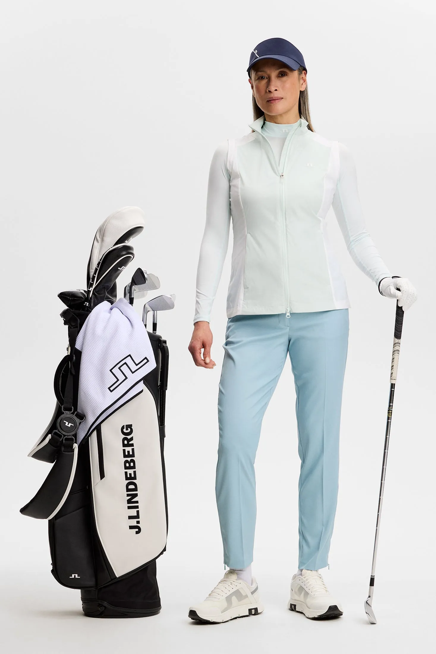 Brooks Zip Packable Vest / Sky Light sold by J. Lindeberg product image thumbnail 5