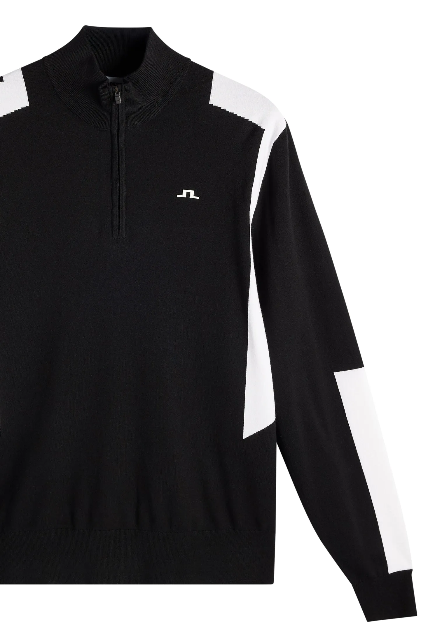 Kendrick Knitted Zip Sweater / Black sold by J. Lindeberg product image thumbnail 2