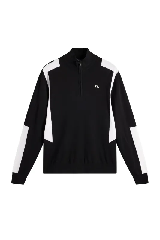 Kendrick Knitted Zip Sweater / Black made by J. Lindeberg