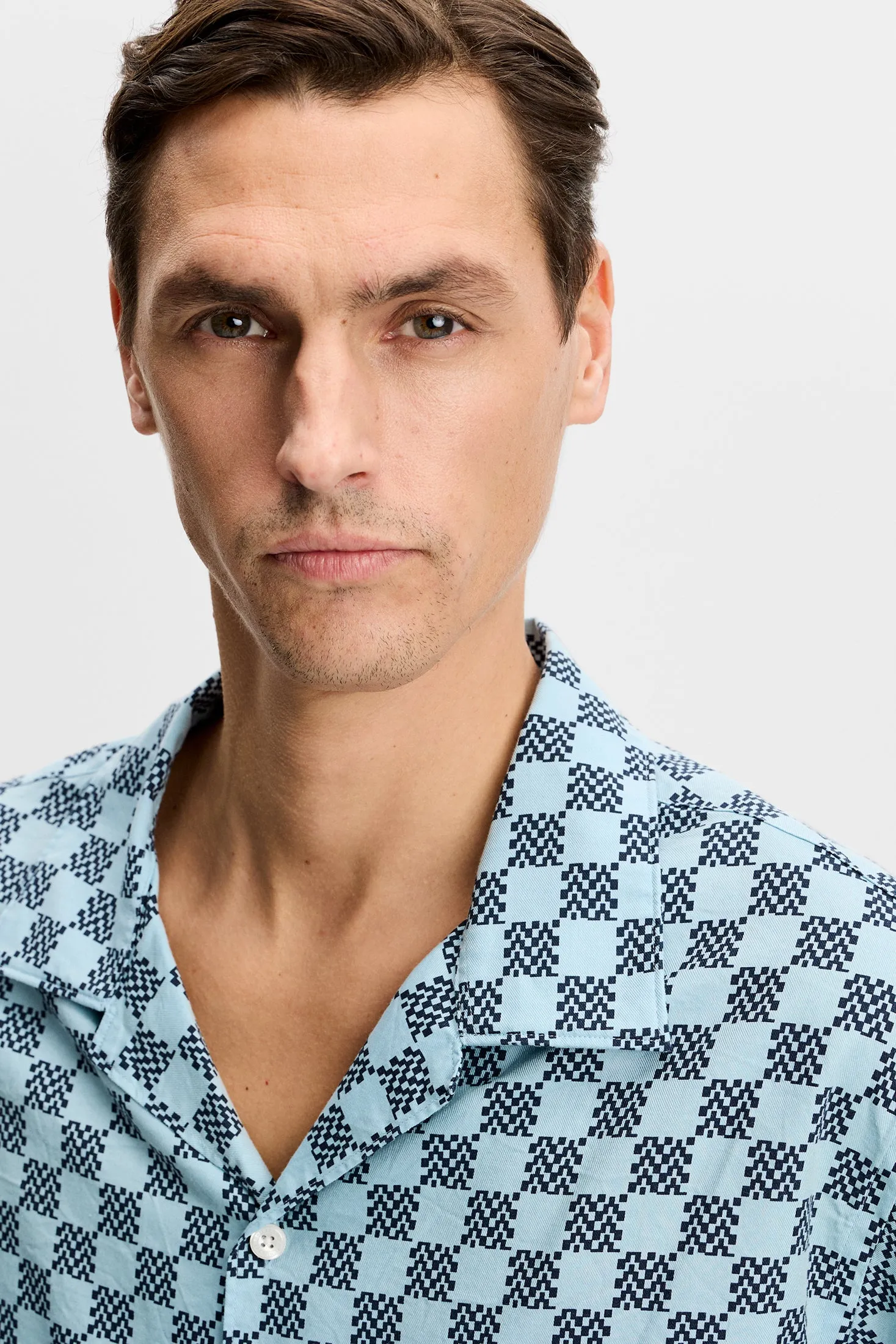Elio Off Course Resort Shirt / Stack Check Forget M sold by J. Lindeberg product image thumbnail 5