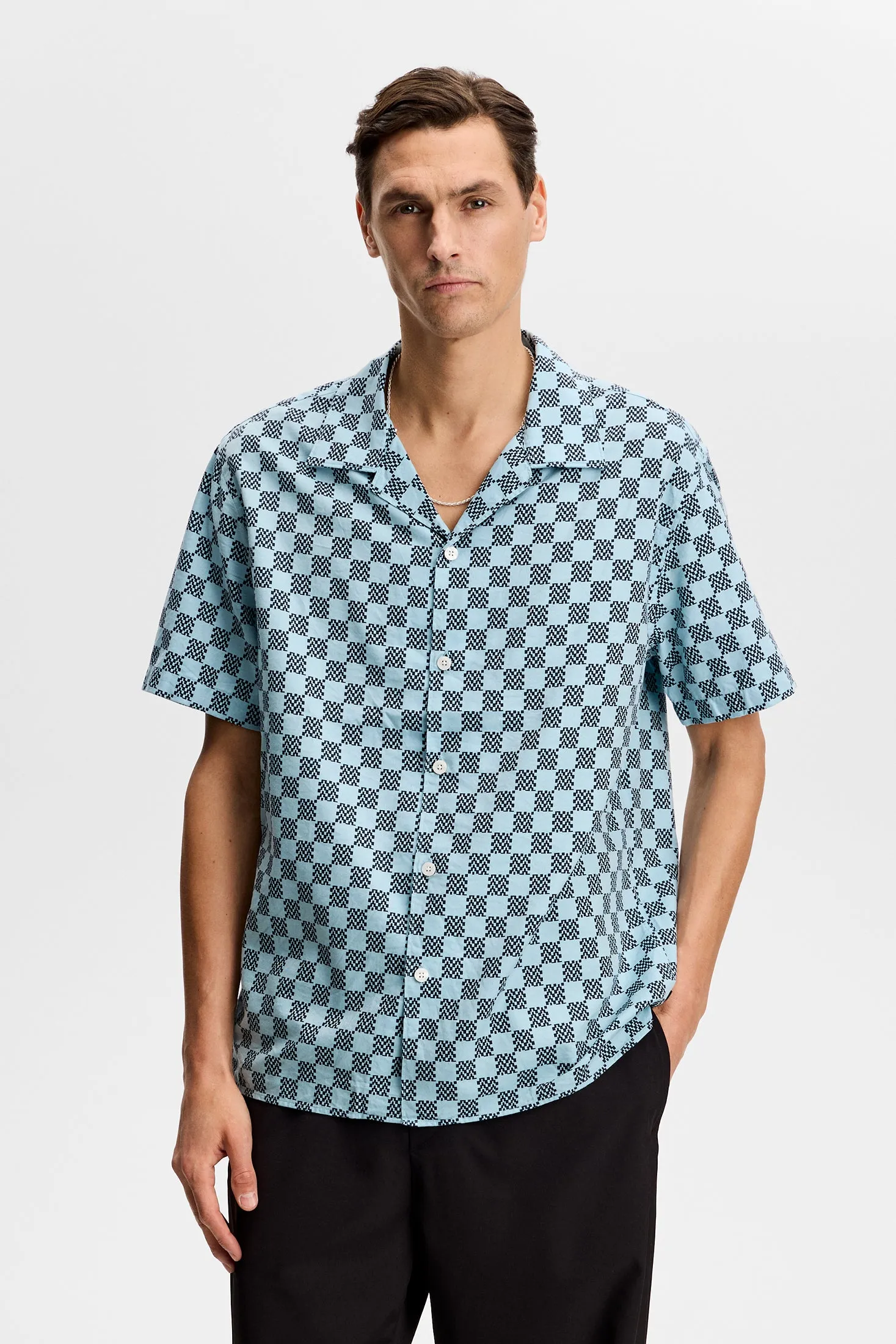 Elio Off Course Resort Shirt / Stack Check Forget M sold by J. Lindeberg product image thumbnail 2