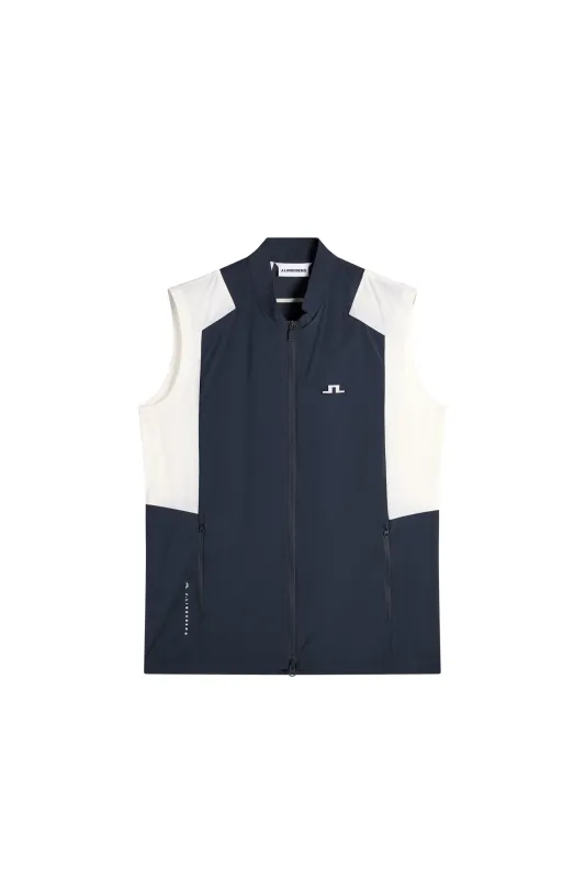Jacs Zip Packable Vest / JL Navy made by J. Lindeberg