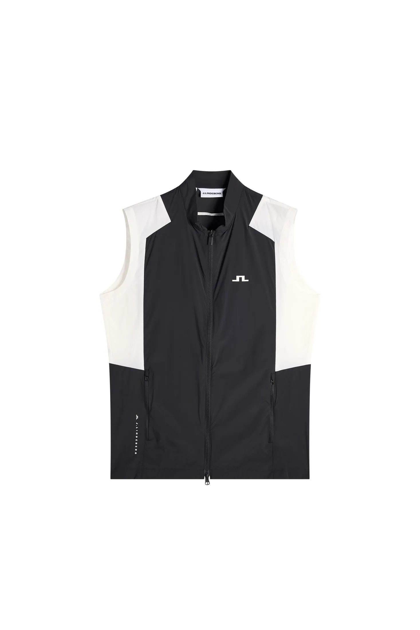 Jacs Zip Packable Vest / Black sold by J. Lindeberg